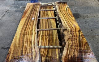 sawing koa logs at Hearne Hardwoods Inc.