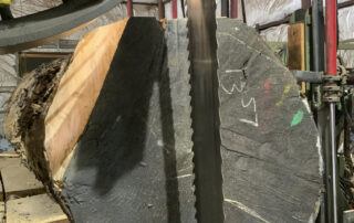 sitka spruce being processed into guitar tops at Hearne Hardwoods Inc