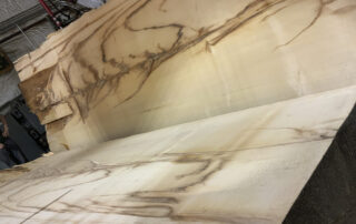 sitka spruce being processed into guitar tops at Hearne Hardwoods Inc