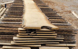 custom made 32 foot white oak slabs